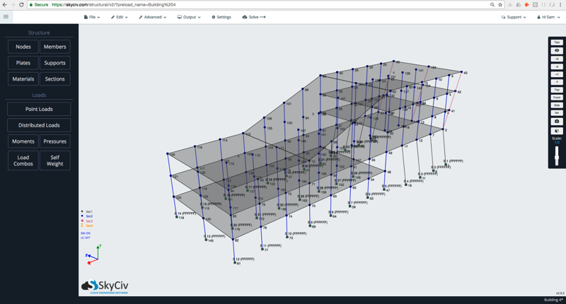 3d-structural-analysis-in-skyciv-structural-3d