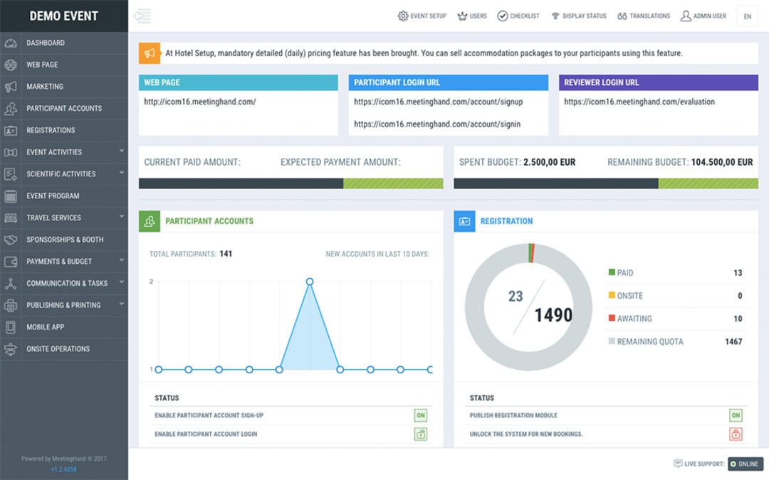 7 Free and Open Source Event Management Software | Capterra