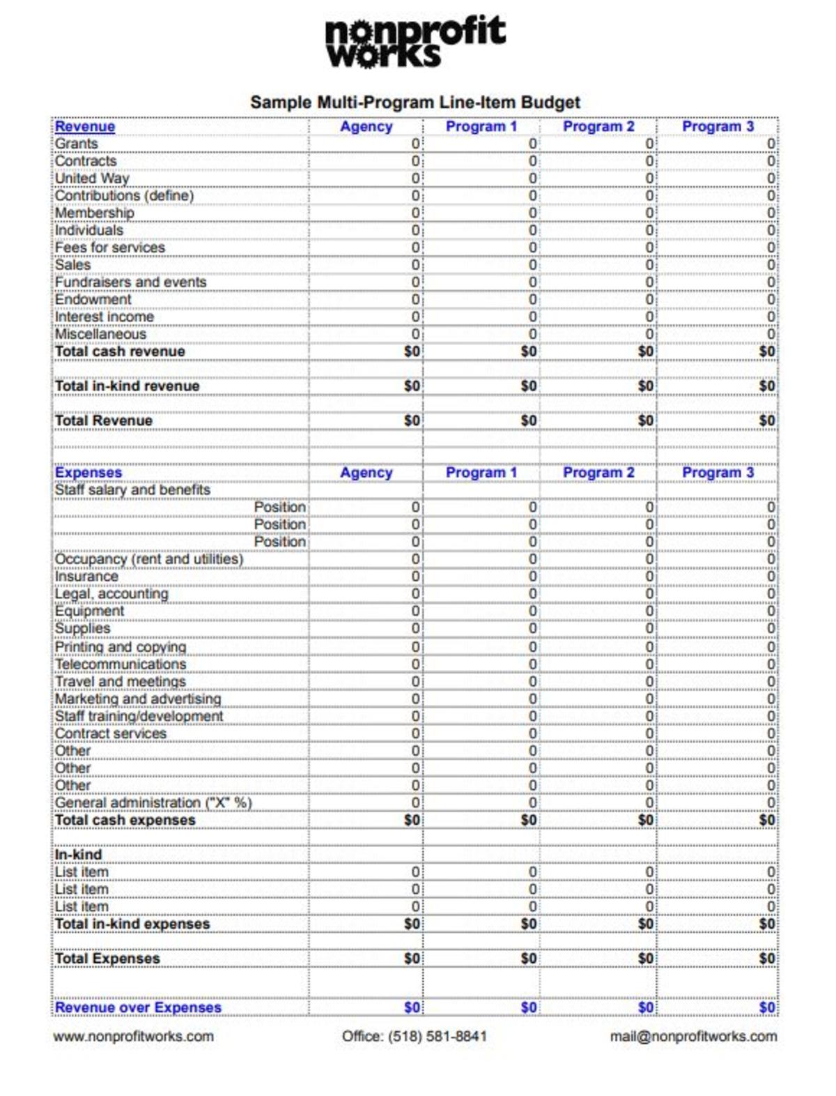 4 Free Nonprofit Budget Templates For Your Organization To Smoothly