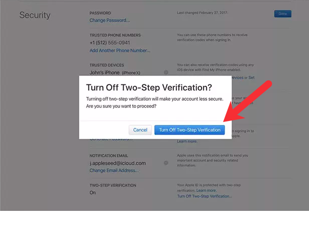 2 steps authentication is turned off mailbird