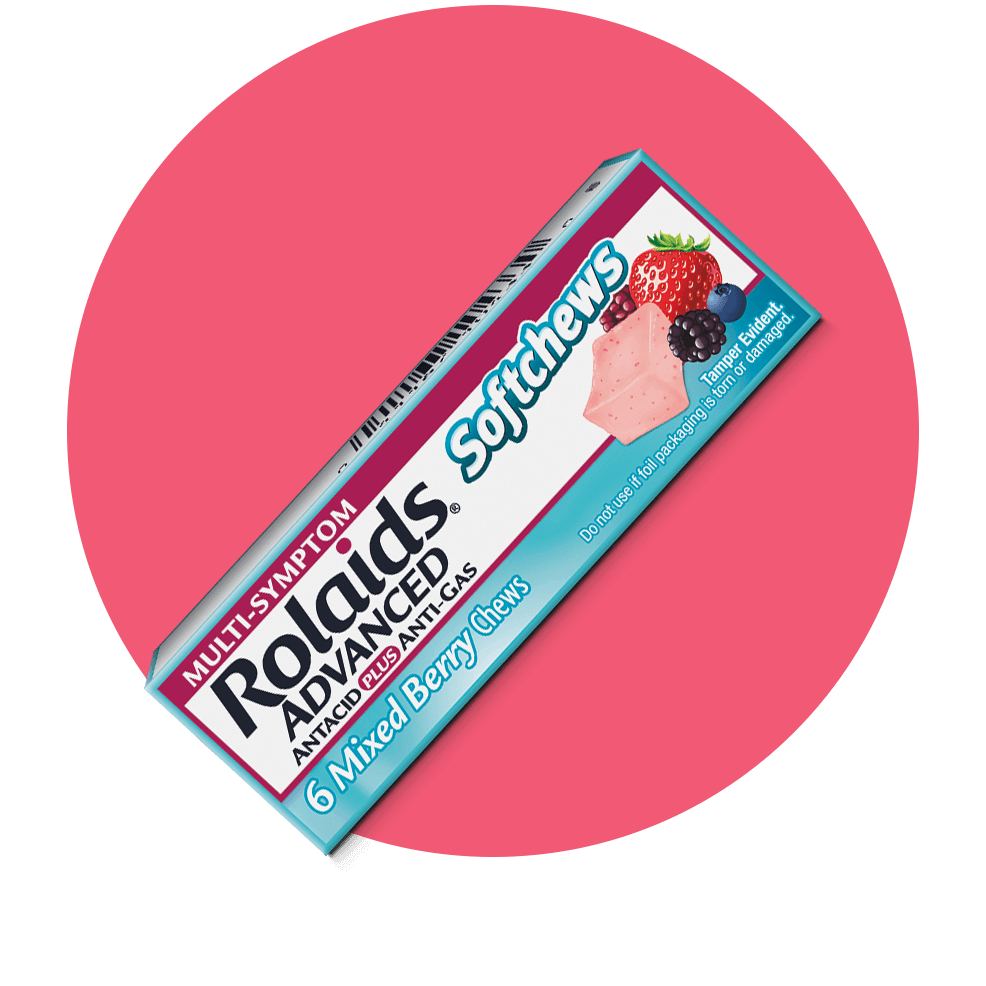 Rolaids® advanced antacid plus anti-gas softchews