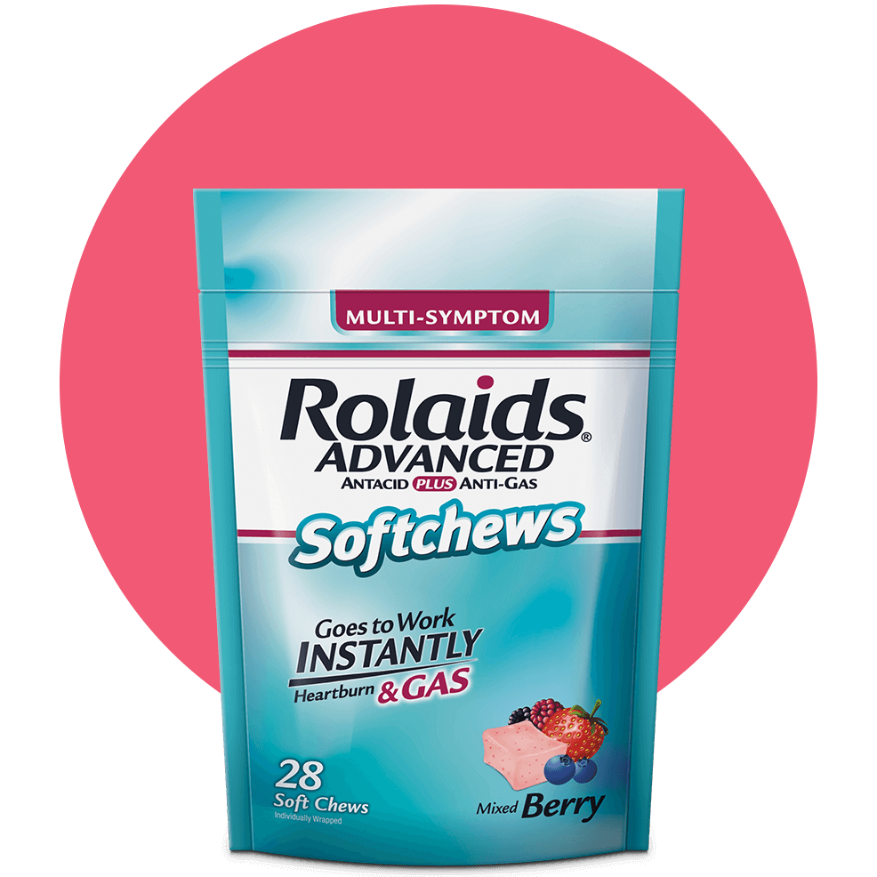 Rolaids® advanced antacid plus anti-gas softchews