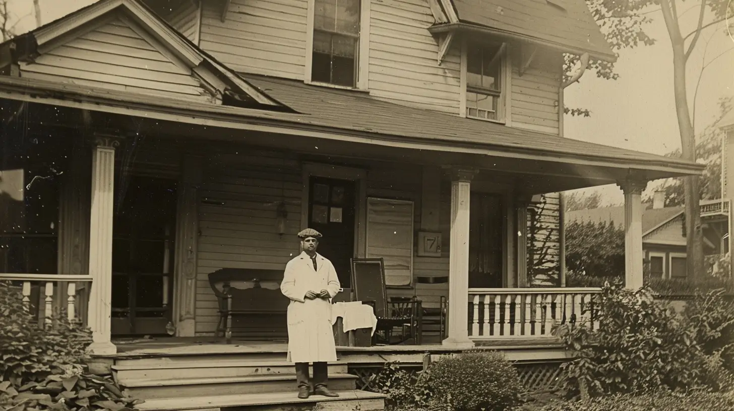 A doctor making a house call