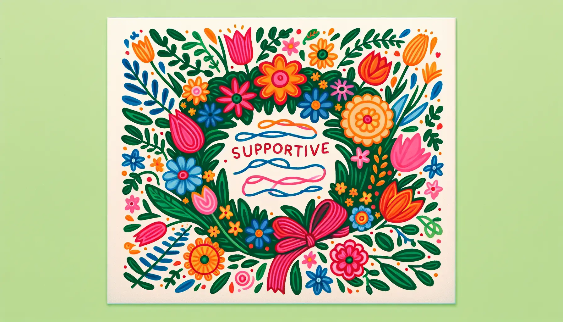 A card as a gesture of support