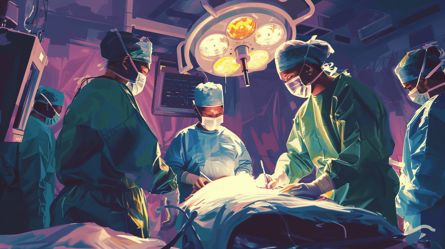 Various surgical techniques for performing a total hysterectomy