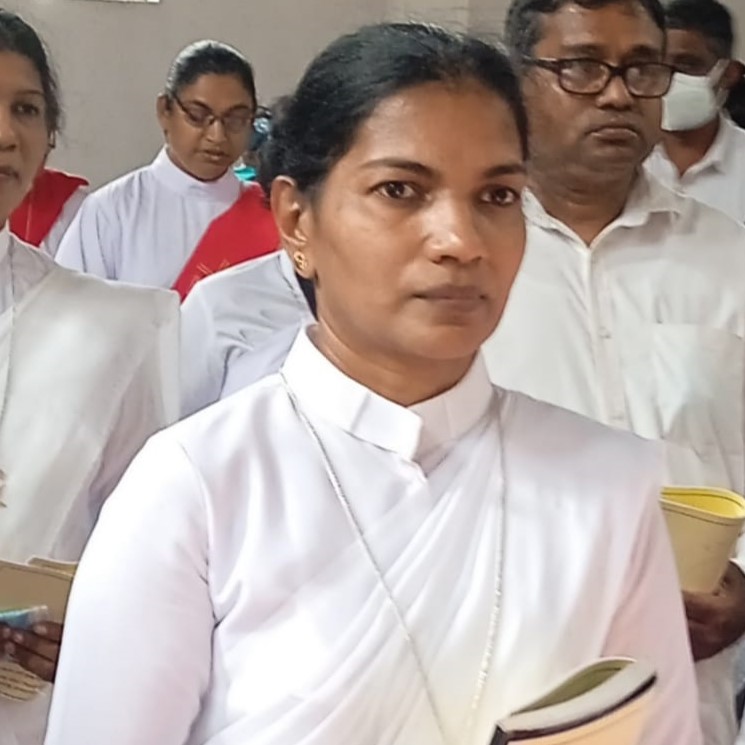Rev. Matilda Williams is a Deacon at Church of Ceylon - Diocese of Kurunagala