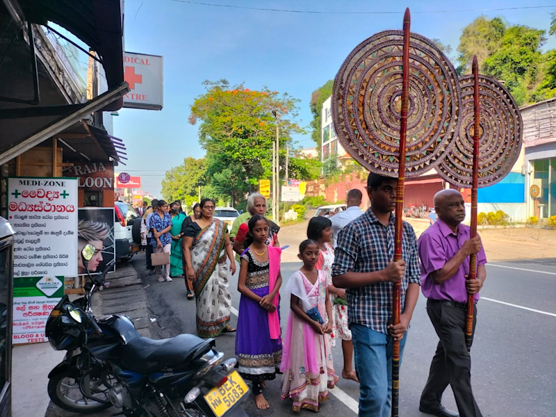 bishops visit procession