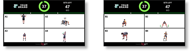 CloudFit running on two tvs (small)