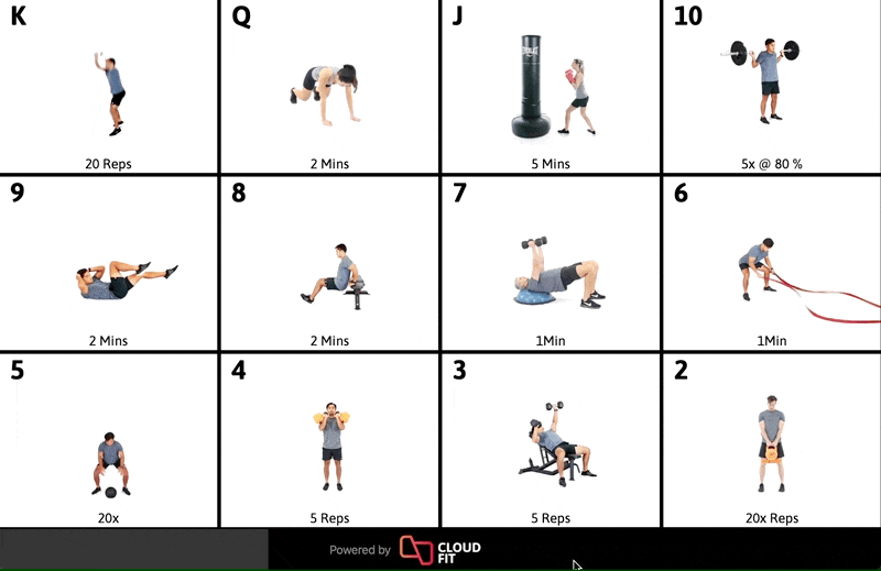 CloudFit - Deck of Cards Workout