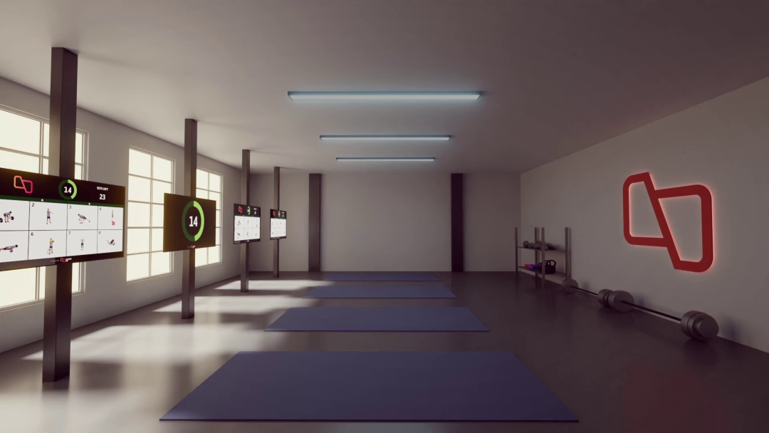 CloudFit gym studio with digital display technology