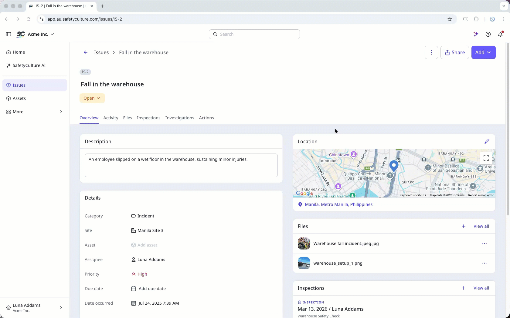 Click "share" on the upper-right side of the page to share the issue.