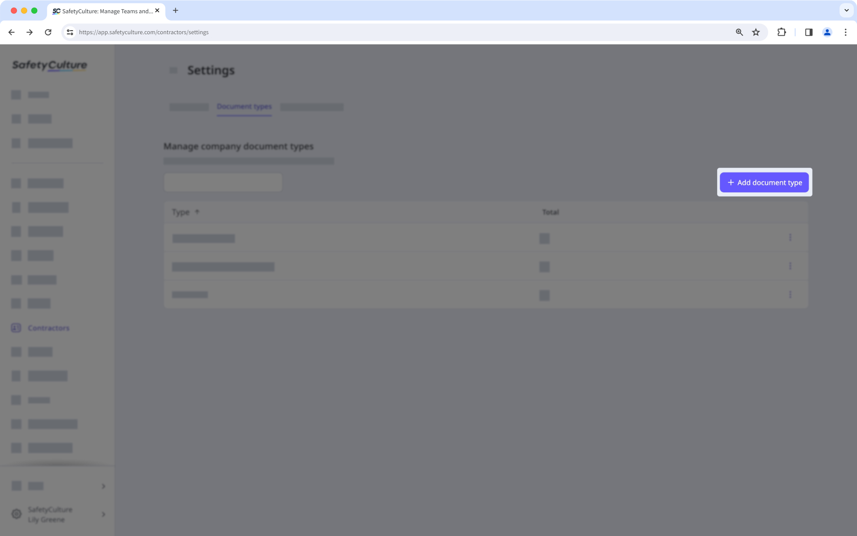 Créez un document de société à partir de l'application Web.