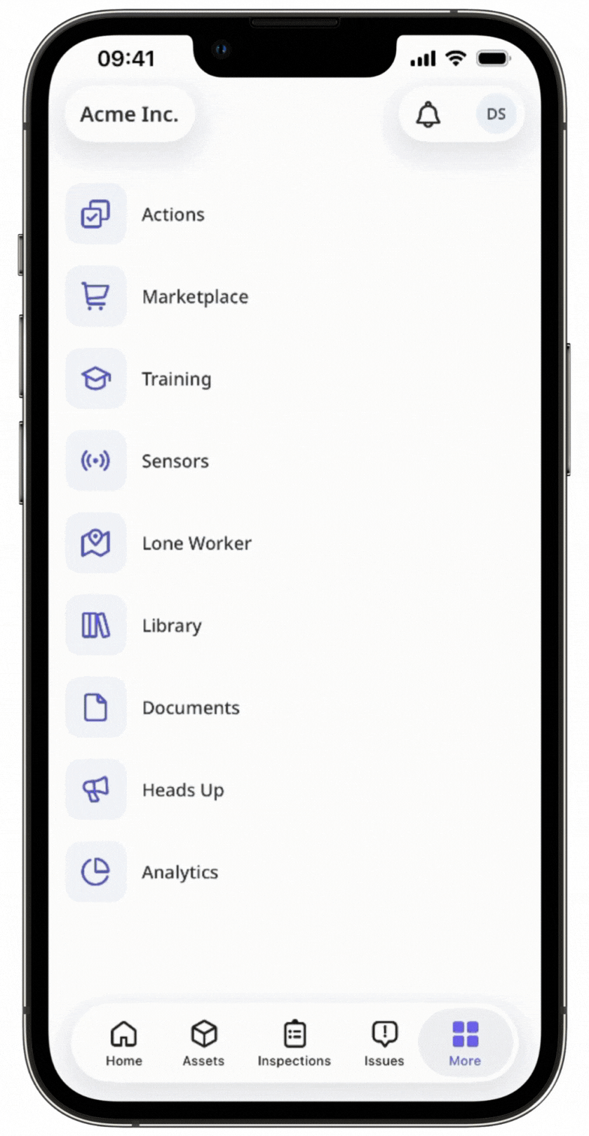 Browse and download templates from the Library via the mobile app.