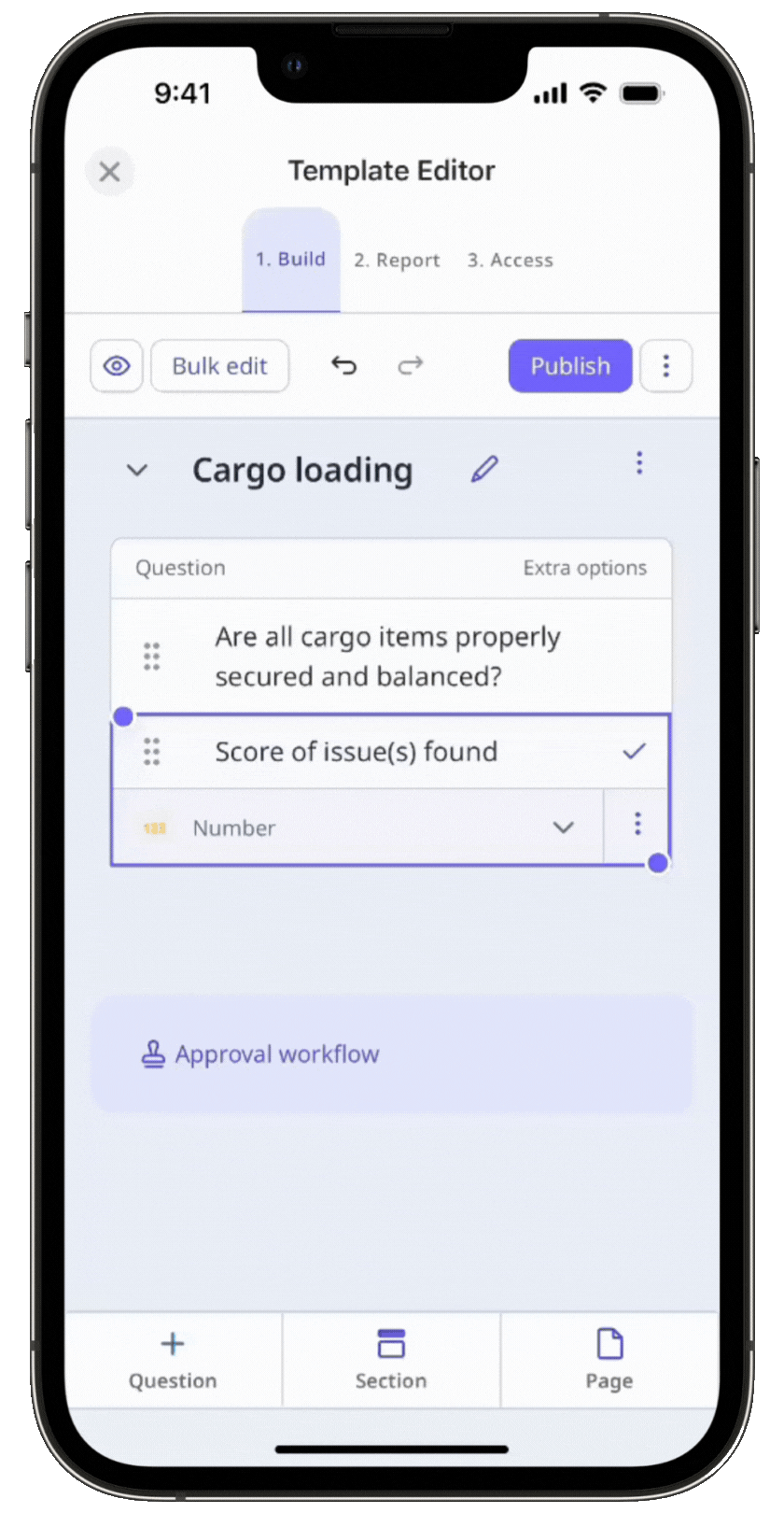 Create a formula using SUM_MC function via the mobile app.