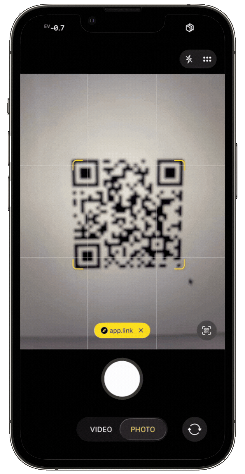An example of an action viewed from the public link perspective.