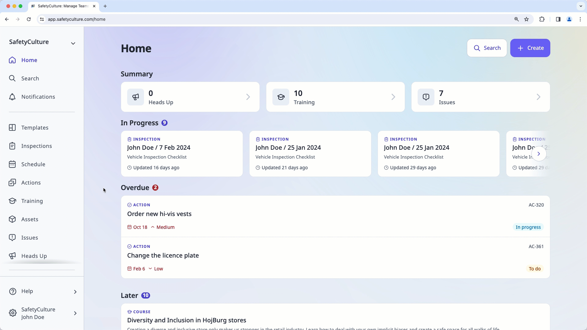 Suivre un cours à partir de l'application Web