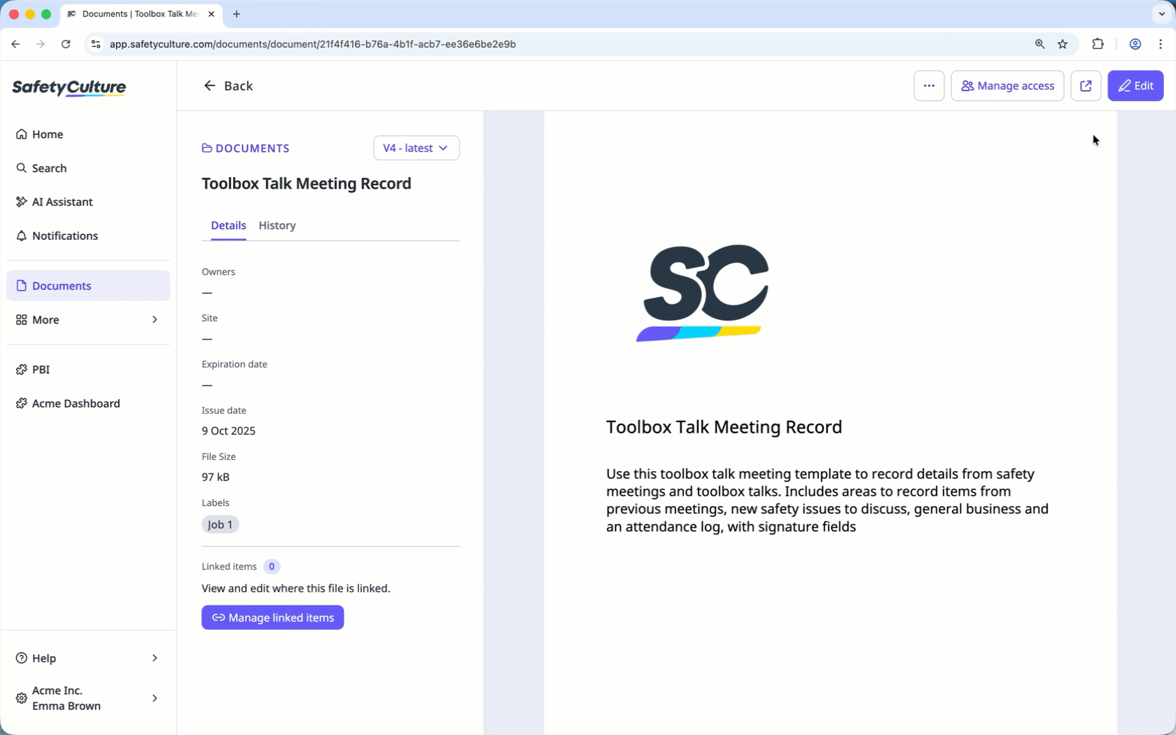 Add a file owner via the web app.