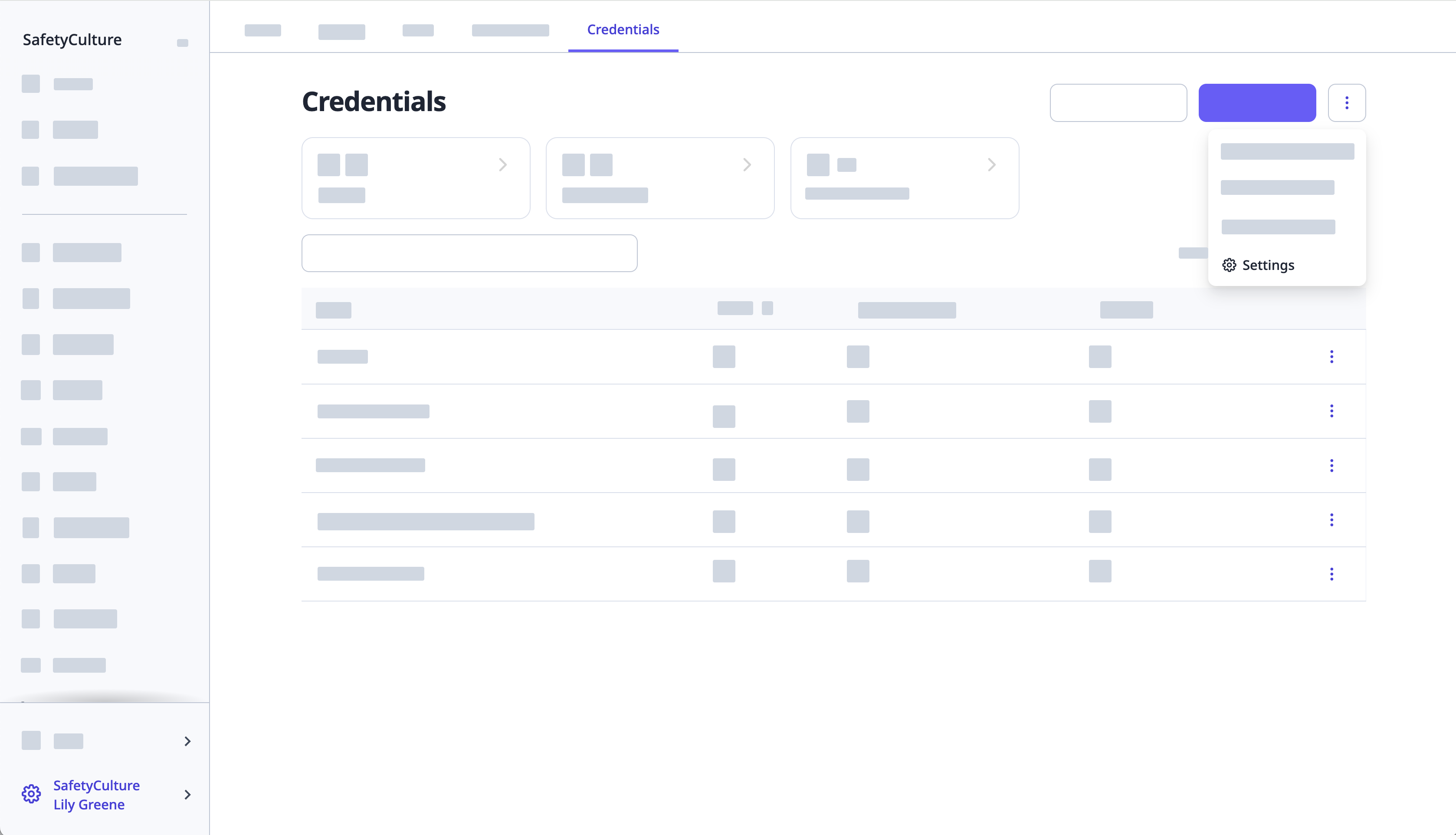 Mithilfe der Web-App Einstellungen für Referenzen anzeigen.