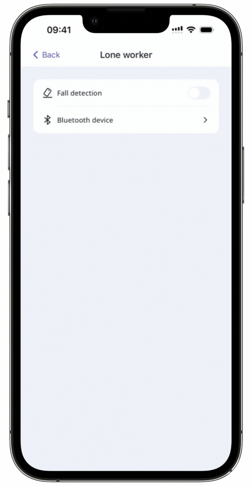 Connect or disconnect a Bluetooth device via the mobile app.