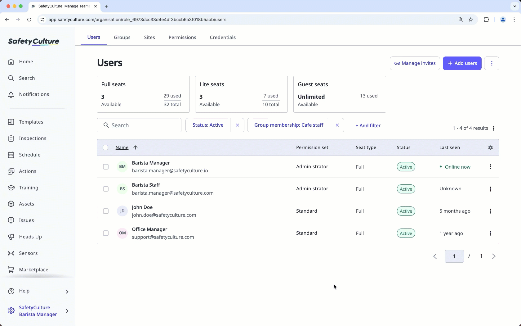 Select users in your organization and edit a specific user field for all of them.