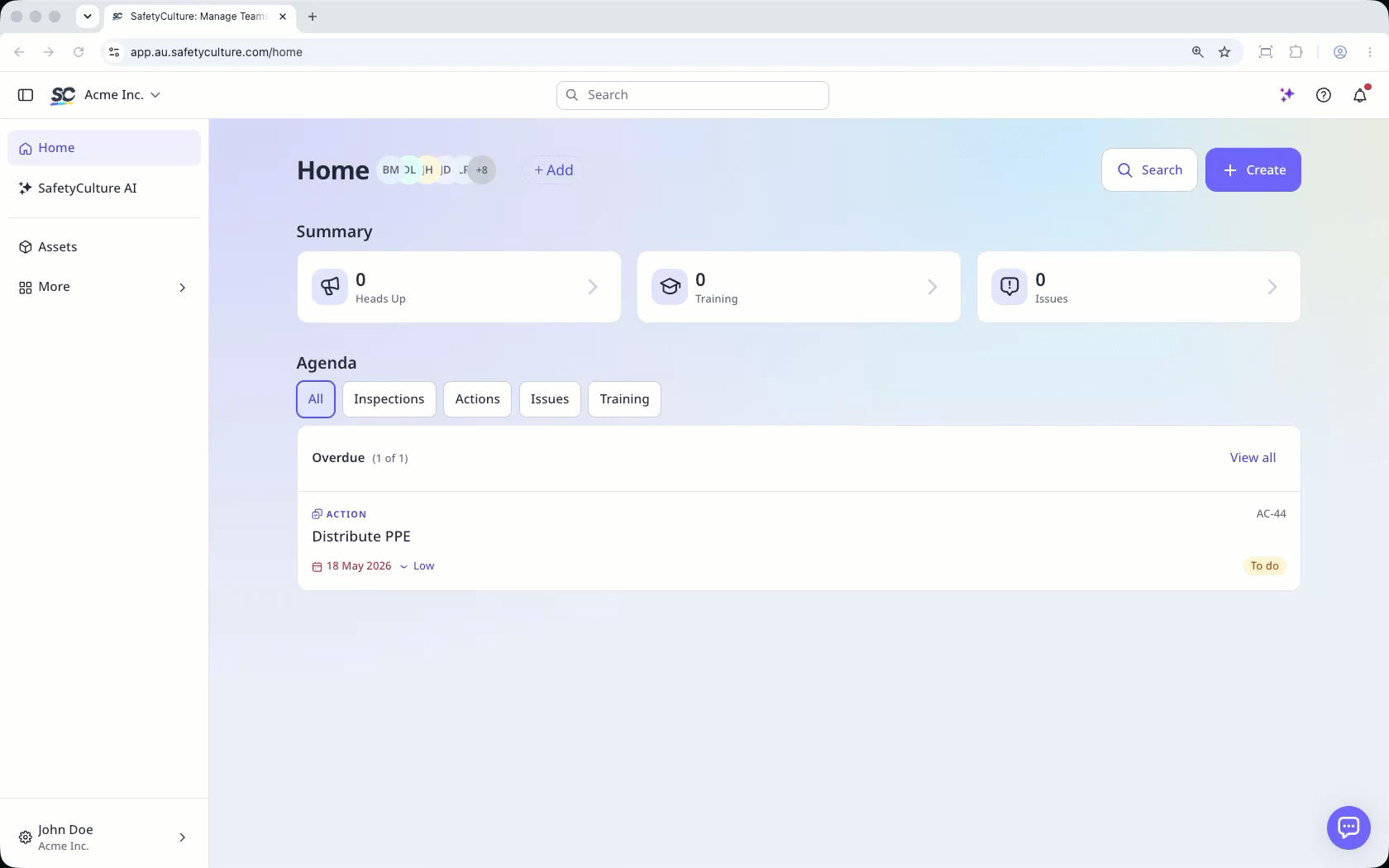 Una captura de pantalla de la web en la que se muestra la opción Grupos.