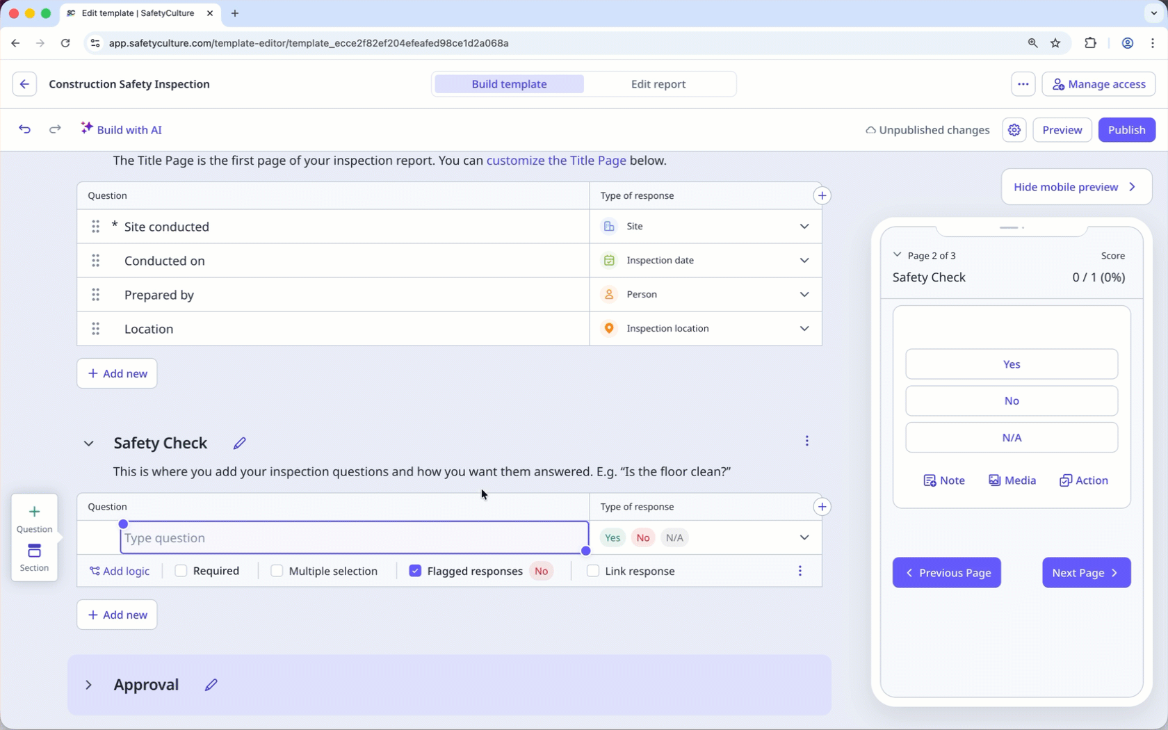 Link a file from Documents as an instruction in Templates.