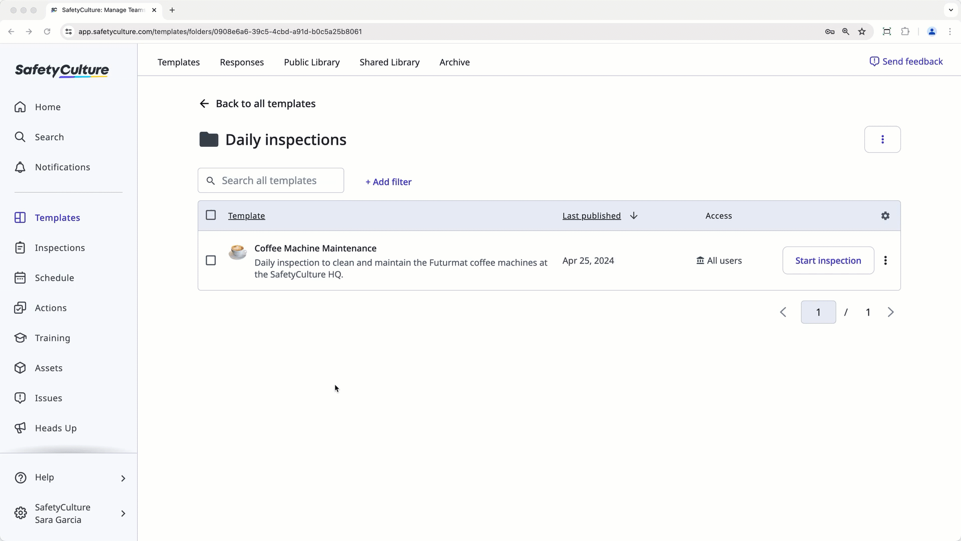 Explore templates via the web app.