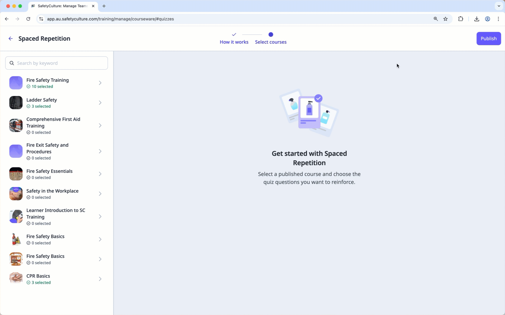 Desactivar el Repaso espaciado a través de la aplicación web.