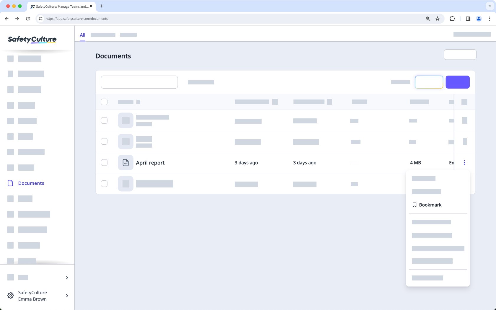 Marque un archivo o carpeta como favorito a través de la aplicación web.