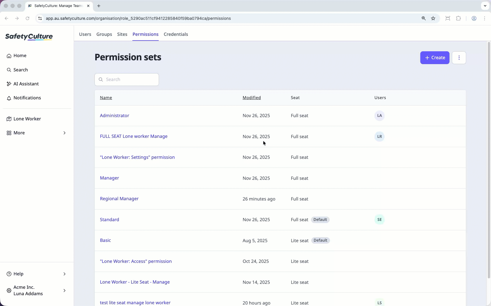 Das Berechtigungs-Set eines bestehenden Nutzers mithilfe der Web-App kopieren.