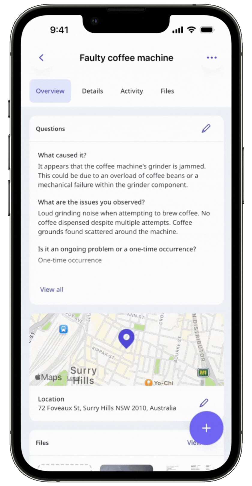 Share an issue via a notification in the new issues profile via the mobile app.
