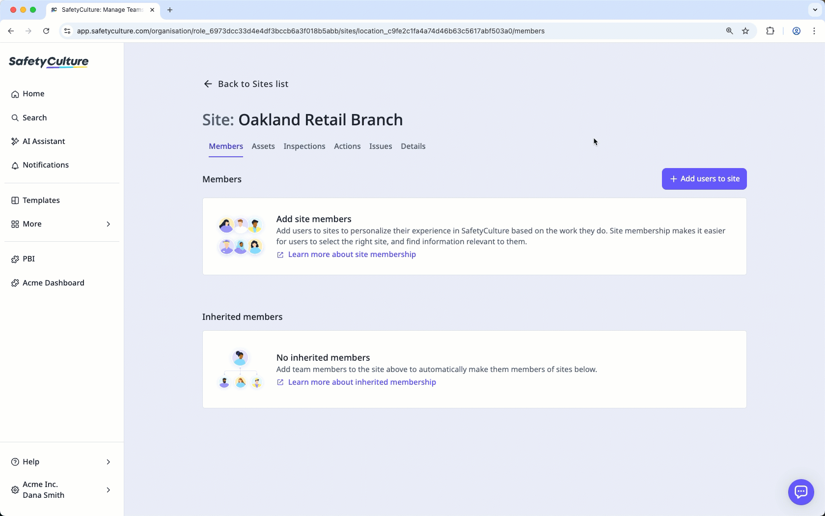 Automatically add or remove site members based on user fields with membership rules via the web app.