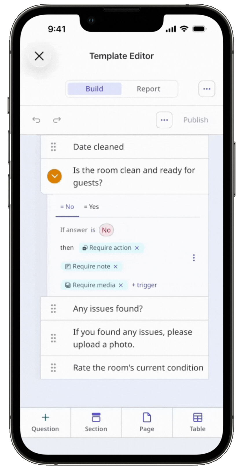 Turn multiple selection on via the mobile app.