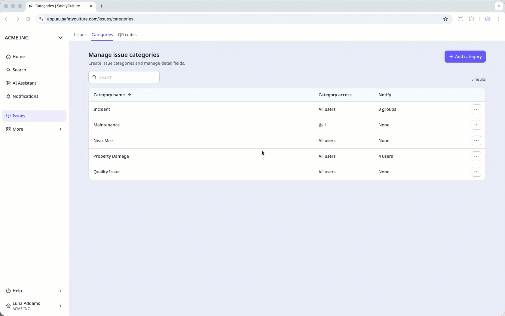 Configurer un e-mail de notification d'observation à partir de l'application Web.