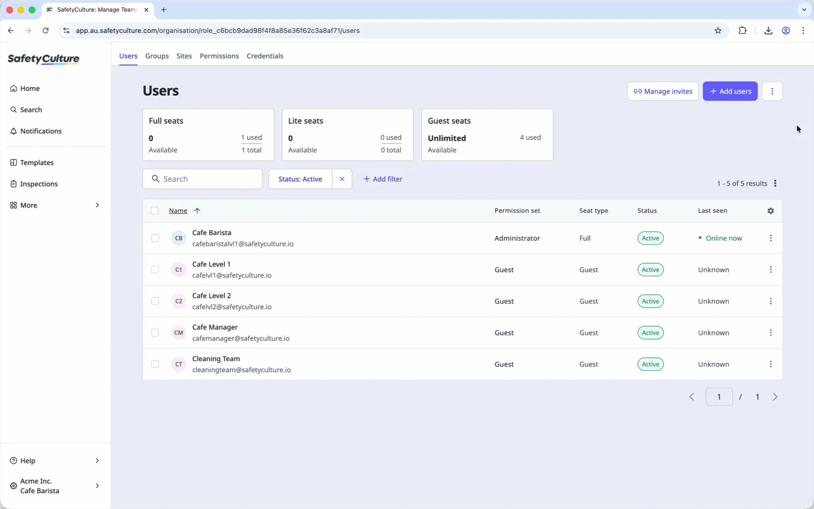 Bulk update details in user fields by uploading a CSV file via the web app.