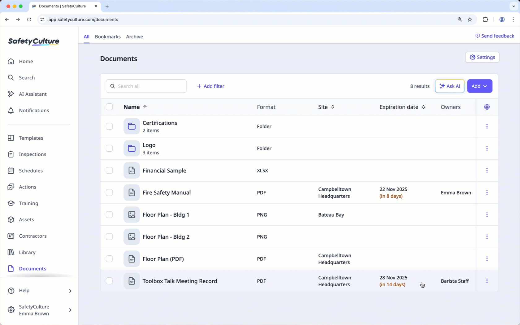Supprimer un fichier des sites via l'application Web.
