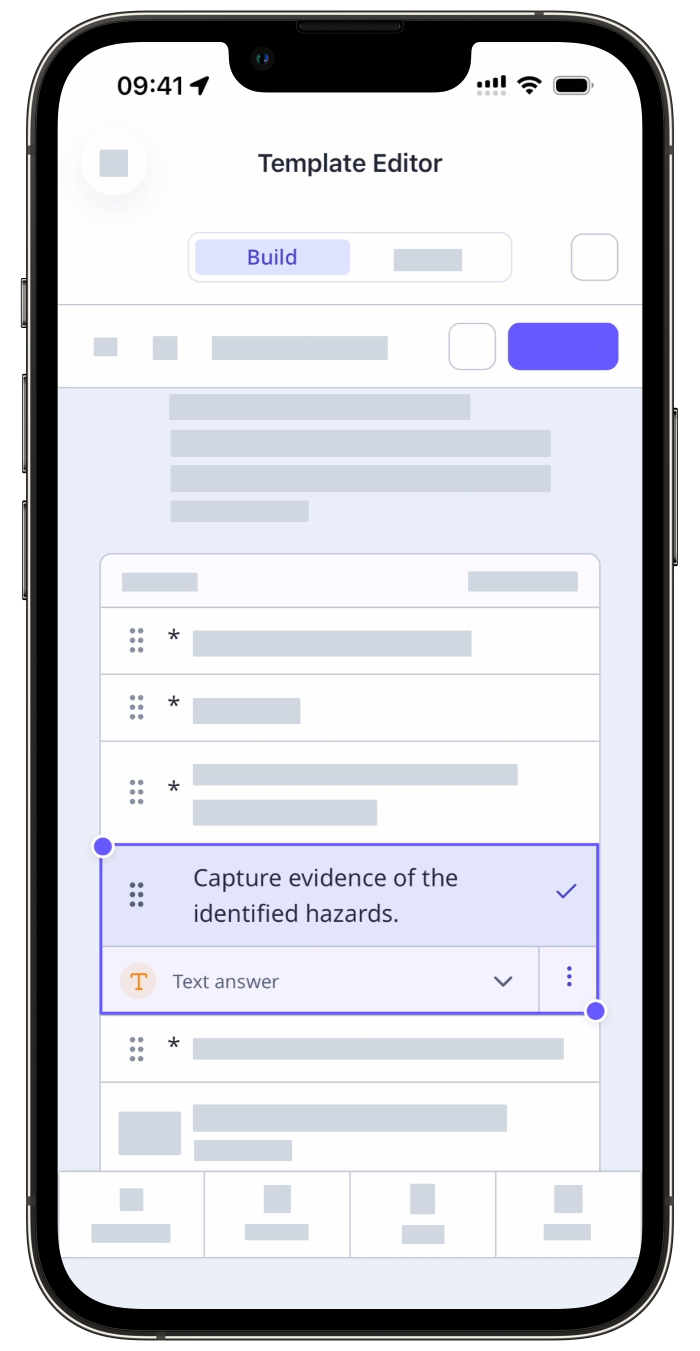 Add a barcode or QR code scanner question via the mobile app.