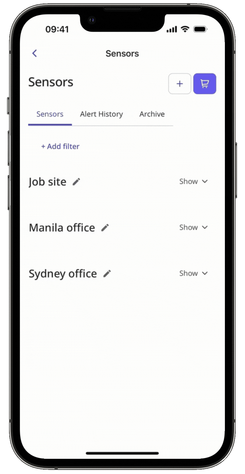 Mithilfe der Web-App einen Wetterdaten-Feed archivieren.