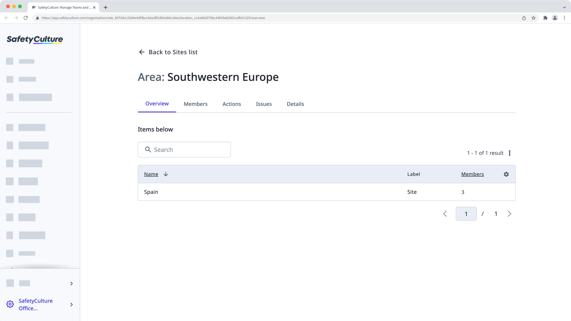 Ver un perfil de nivel a través de la aplicación web.