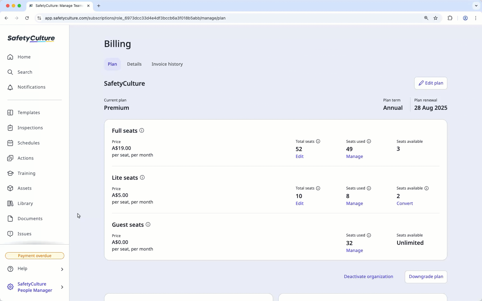 An example emailing yourself unpaid invoices via the web app.