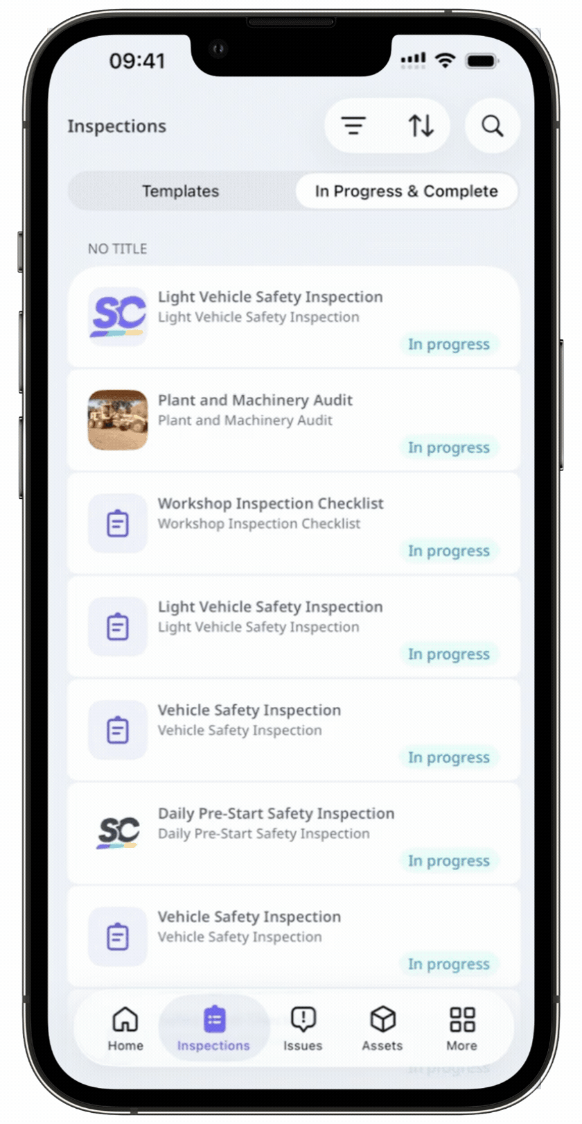Sort inspections by Score % (High to Low).