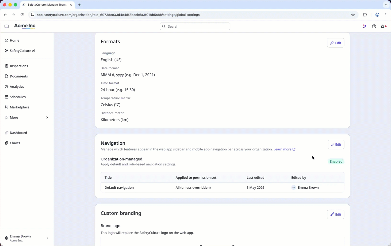 Create a new navigation layout.