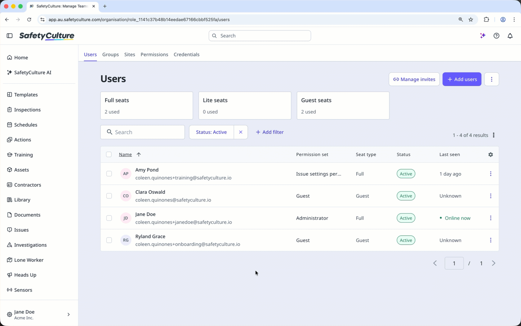 Sélectionnez les utilisateurs et cliquez sur « Modifier » pour changer le type de licences.