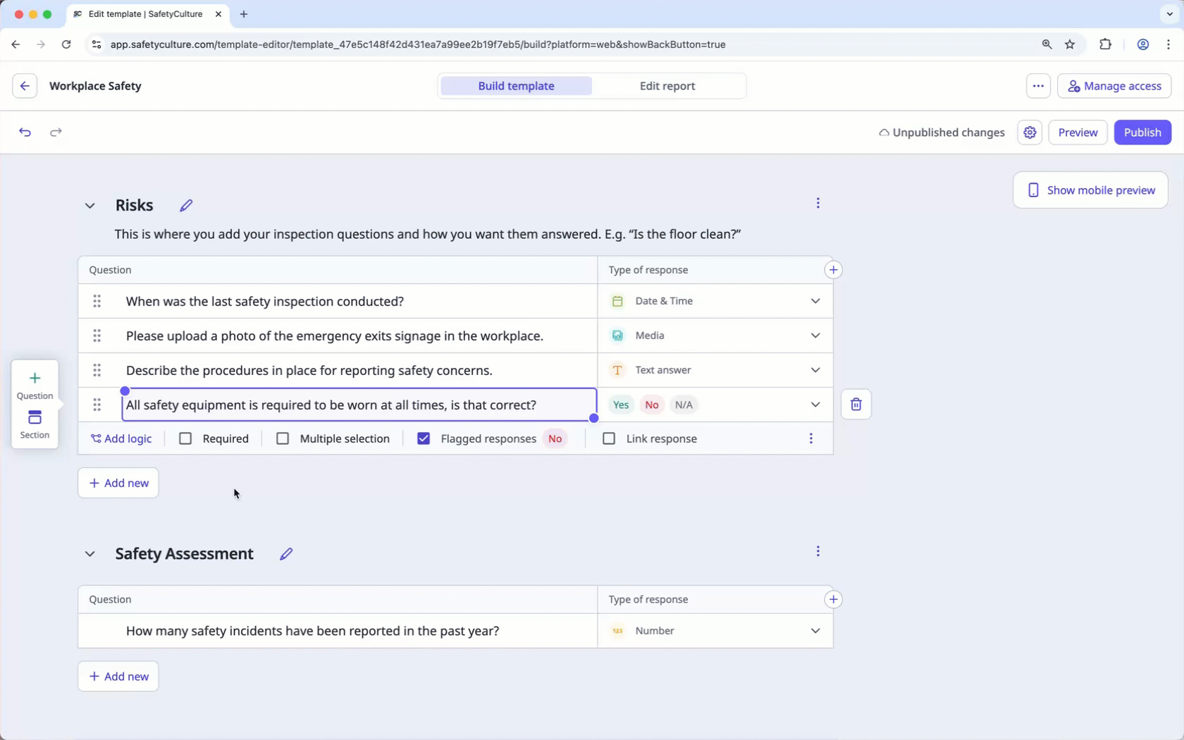 Mithilfe der Web-App einen neuen Log-Auslöser hinzufügen.