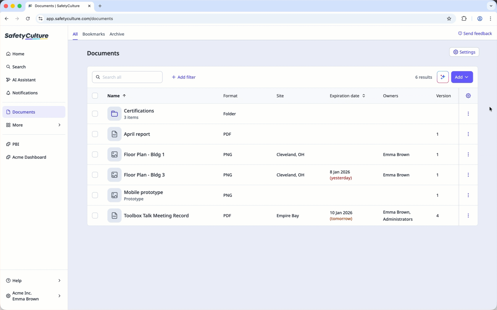 Add a folder in Documents via the web app.