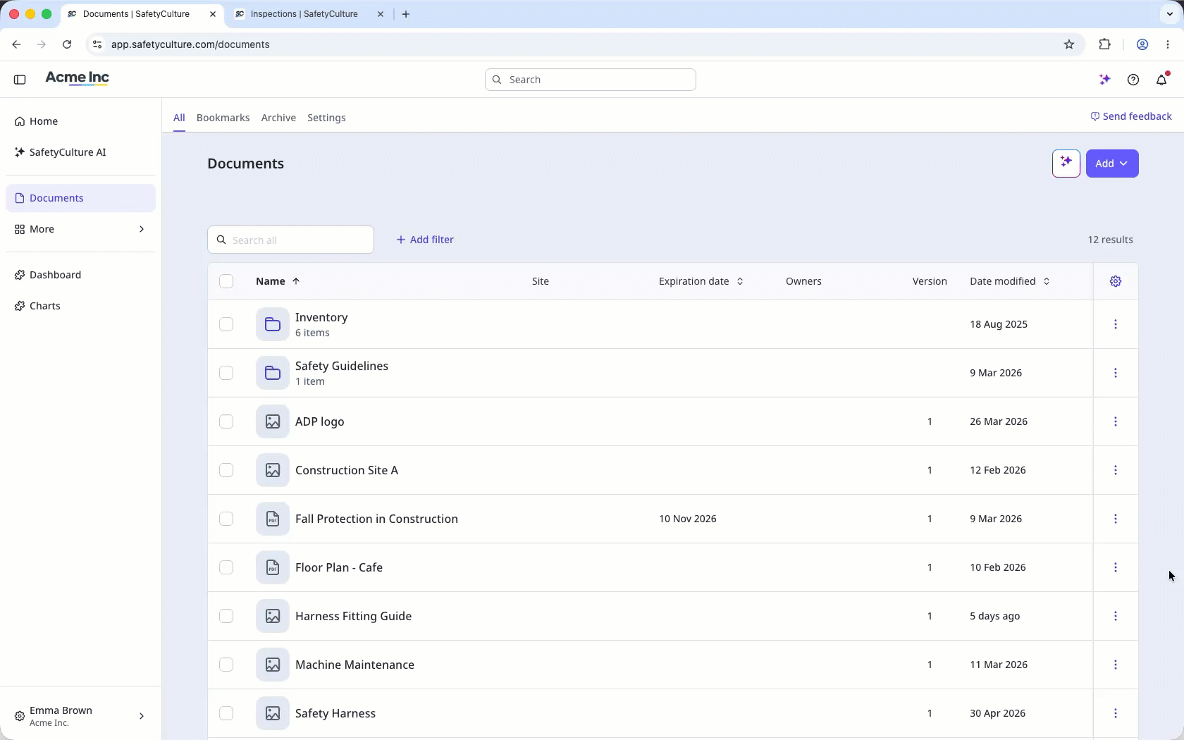 Manage linked items to files in Documents.