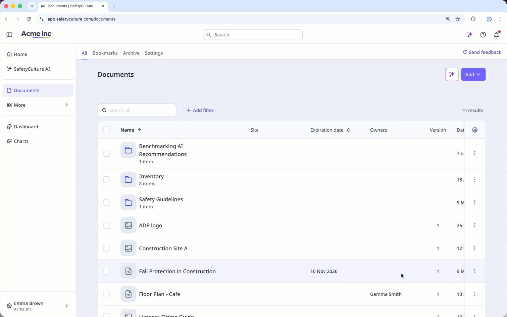 Manage linked items to files in Documents.