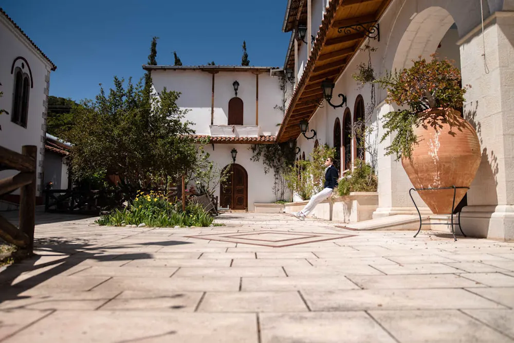 The Monastery of Faneromeni offers history, tranquility, and stunning views.