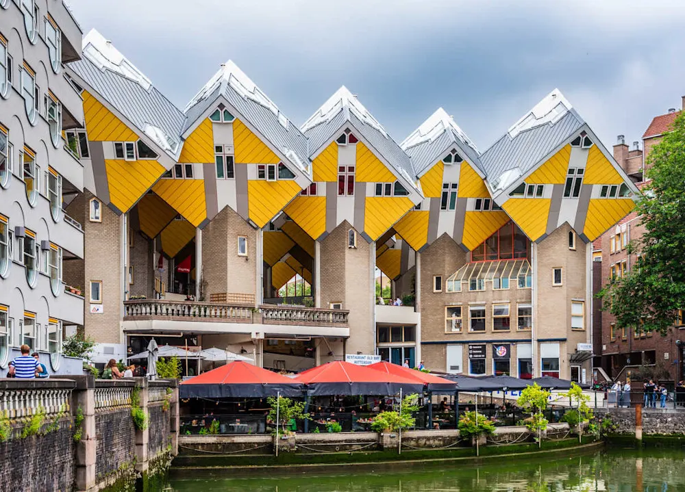 The bold and quirky Cube Houses are a must-see architectural wonder.