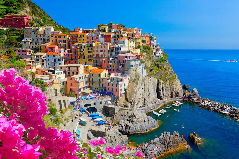 Cinque Terre’s colorful villages and cliffside views are just 20 miles from La Spezia.